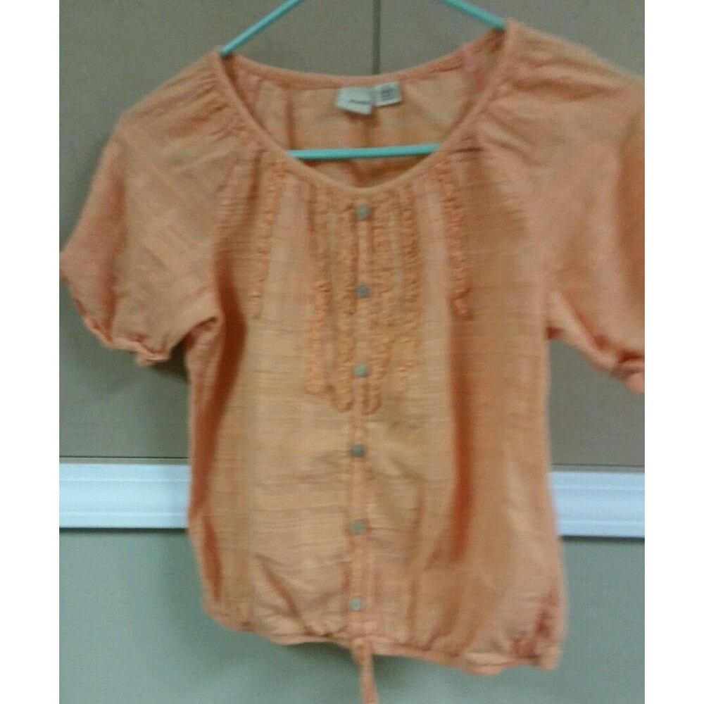 Girls Mudd orange short M top